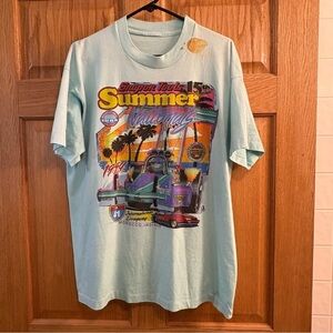 Vintage 1994 Morocco, Ind Drag Race Shirt IHRA 15th Summer Nationals Snap On 2XL